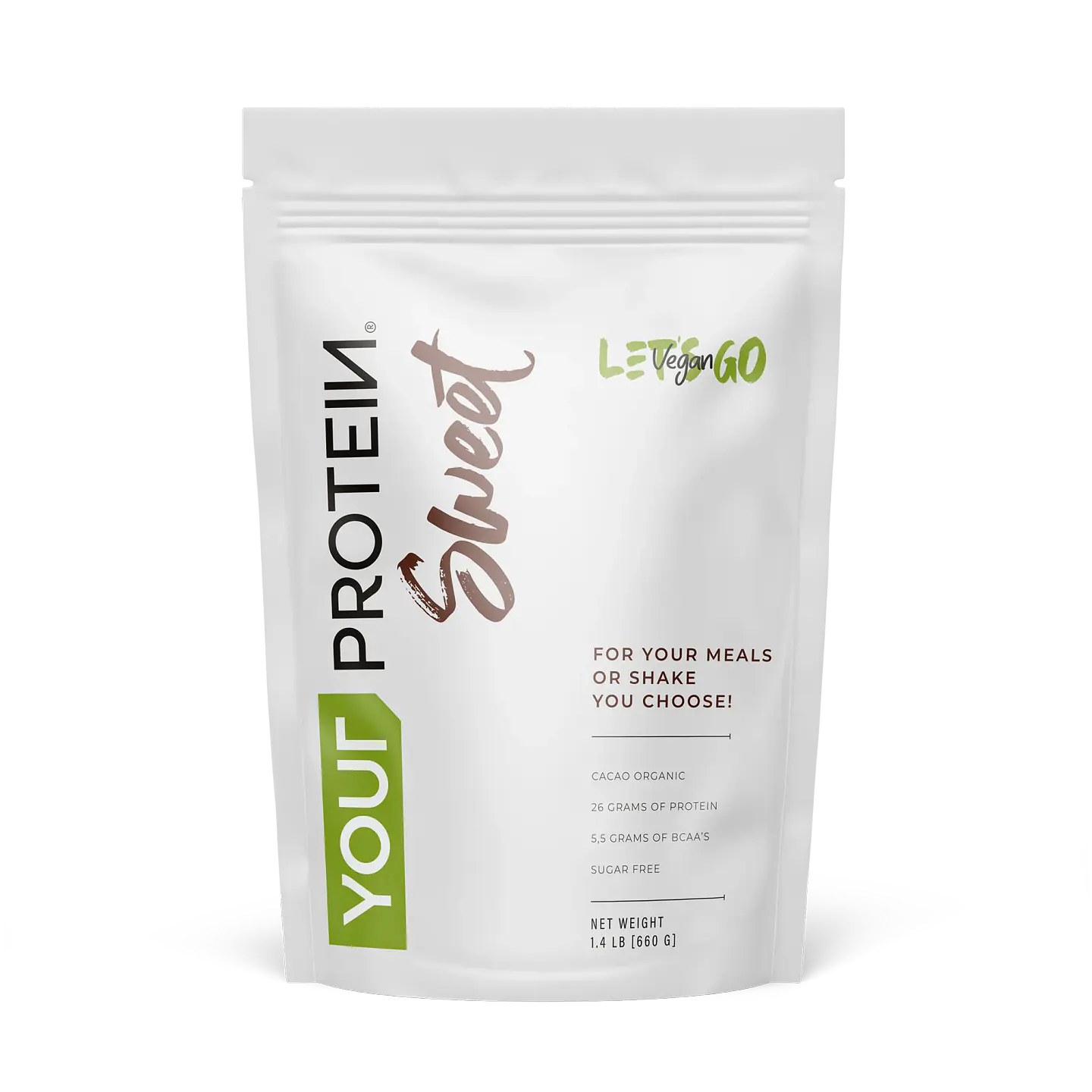 Proteína Vegan Cacao Your Protein 660g 1
