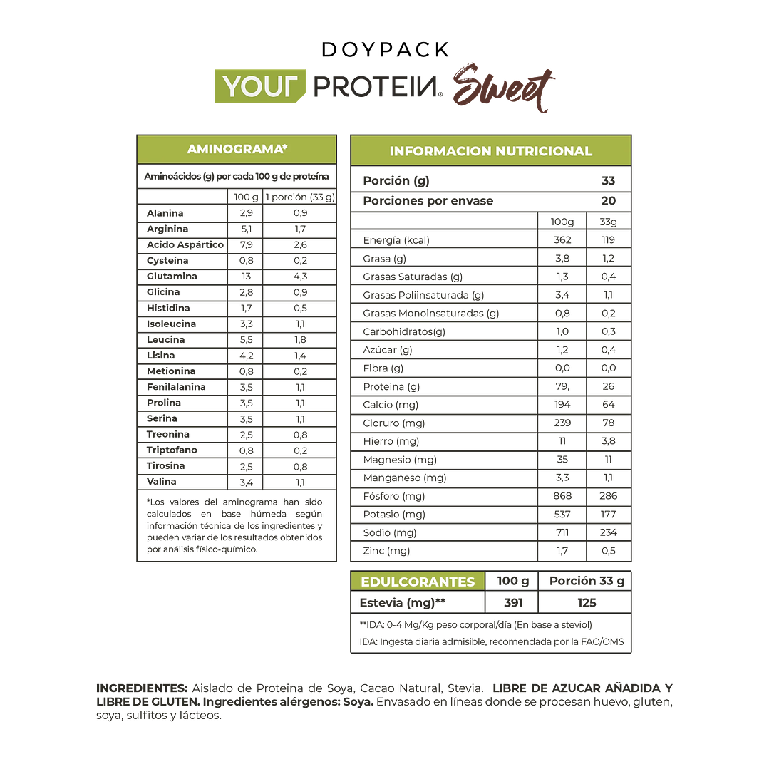 Proteína Vegan Cacao Your Protein 660g 3