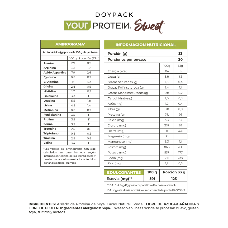 Proteína Vegan Cacao Your Protein 660g 3