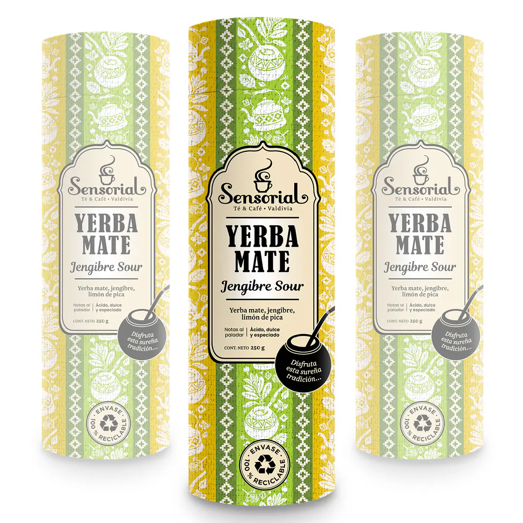 Yerba Mate Sensorial Jengibre Sour 250g 1