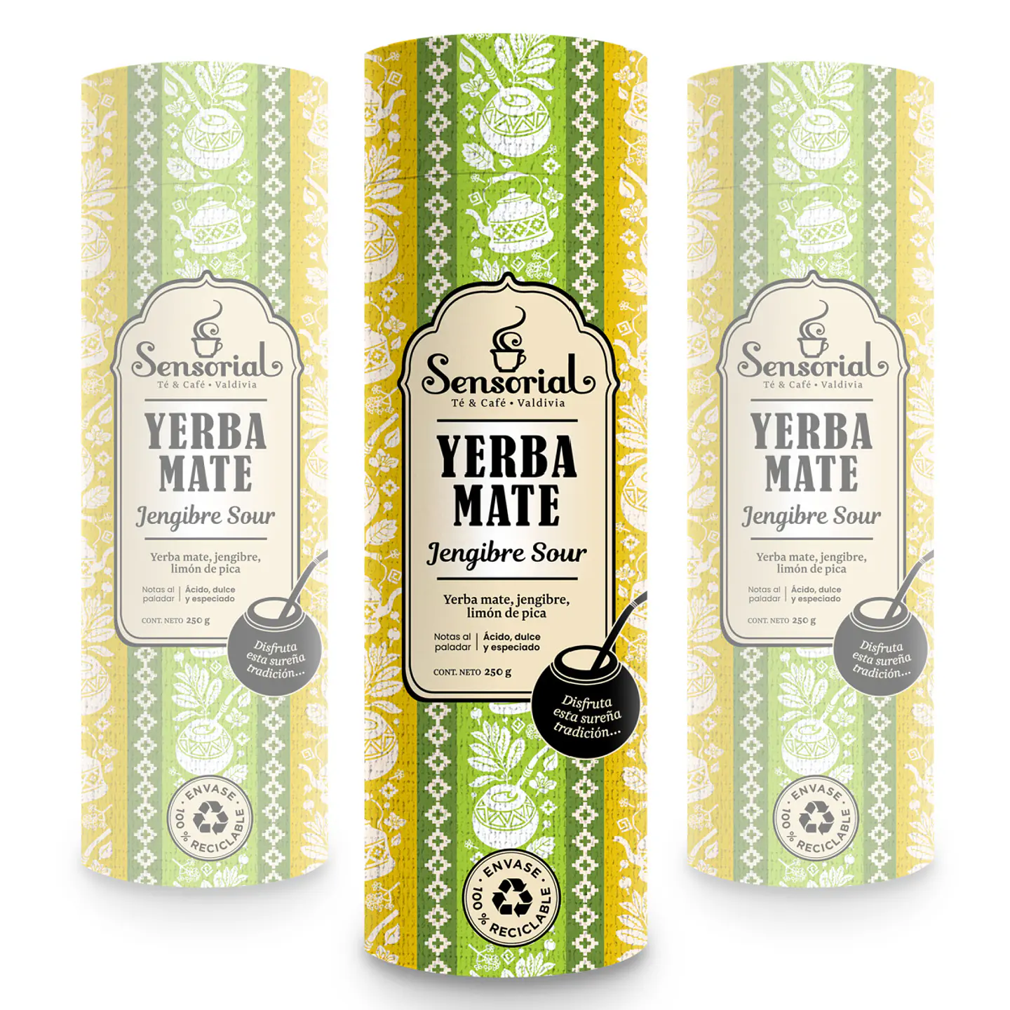 Yerba Mate Sensorial Jengibre Sour 250g 1