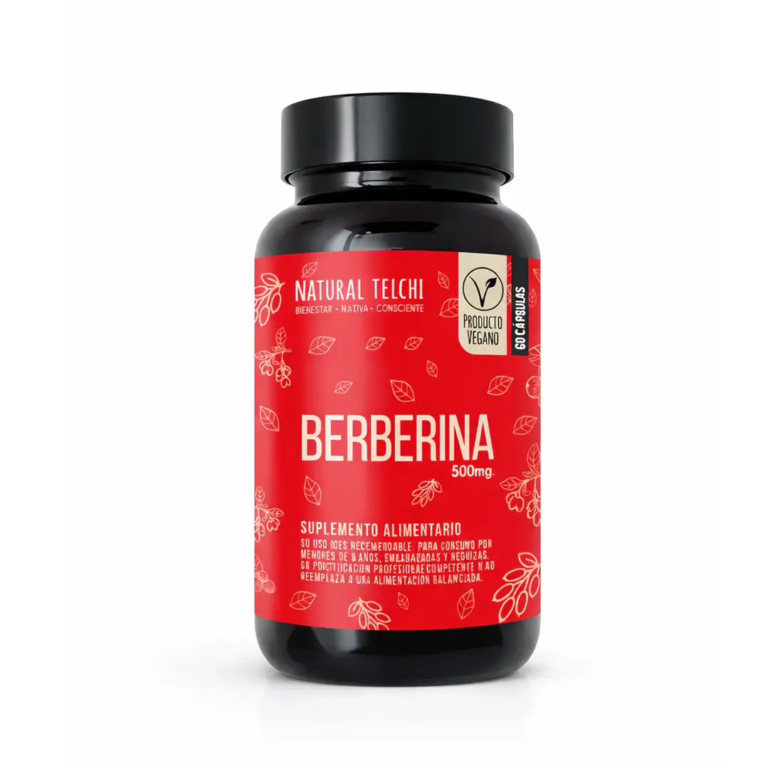 Berberina 500mg Natural Telchi - 60 Capsulas 1
