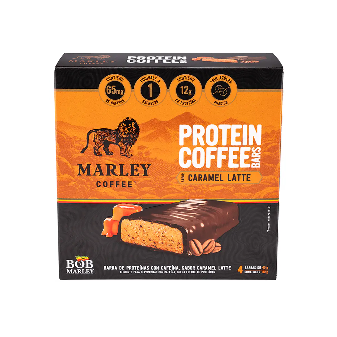 Barrita de Proteína Marley Coffe Caramel 4 un 1