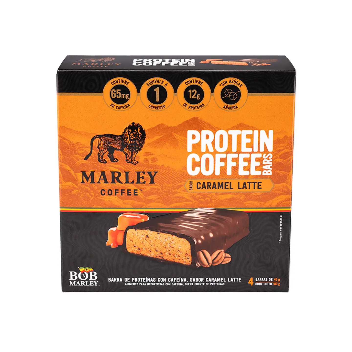 Barrita de Proteína Marley Coffe Caramel 4 un 1