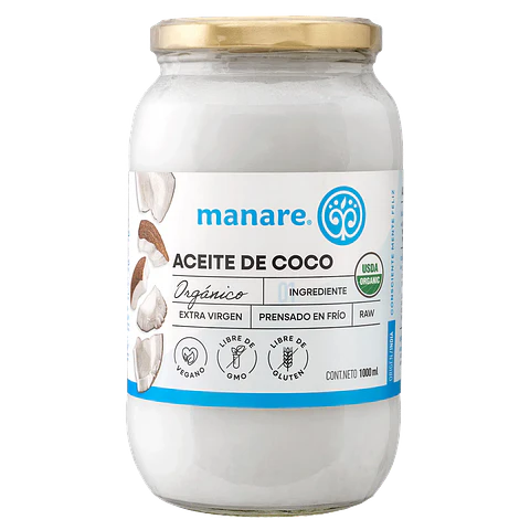 Aceite de Coco Orgánico 1 lt Manare
