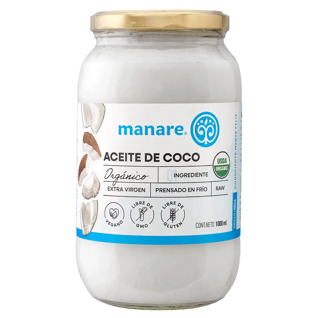 Aceite de Coco Orgánico 1 lt Manare 1