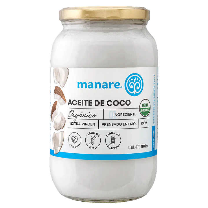 Aceite de Coco Orgánico 1 lt Manare 1