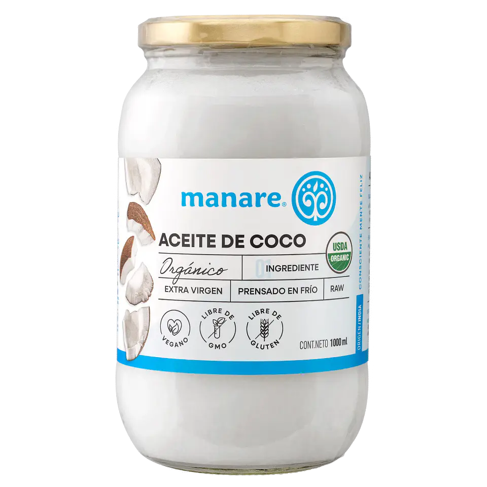 Aceite de Coco Orgánico 1 lt Manare 1