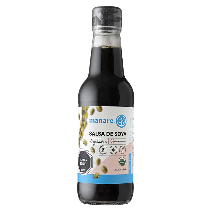 Salsa de Soya Orgánica Manare 250ml 1