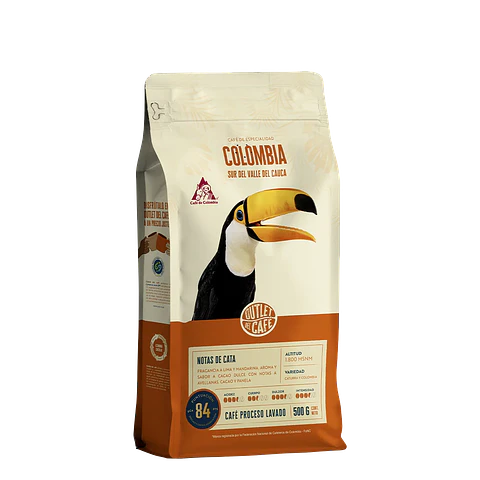 Café de Especialidad Colombia 500g 100% Grano Arábico 