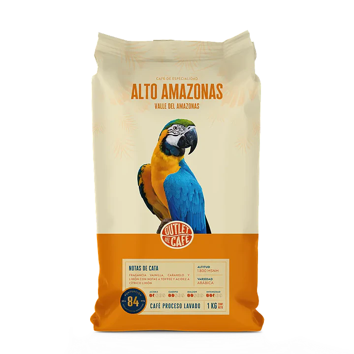 Café de Especialidad Alto Amazonas 1 Kg 100% Grano Arábico  1