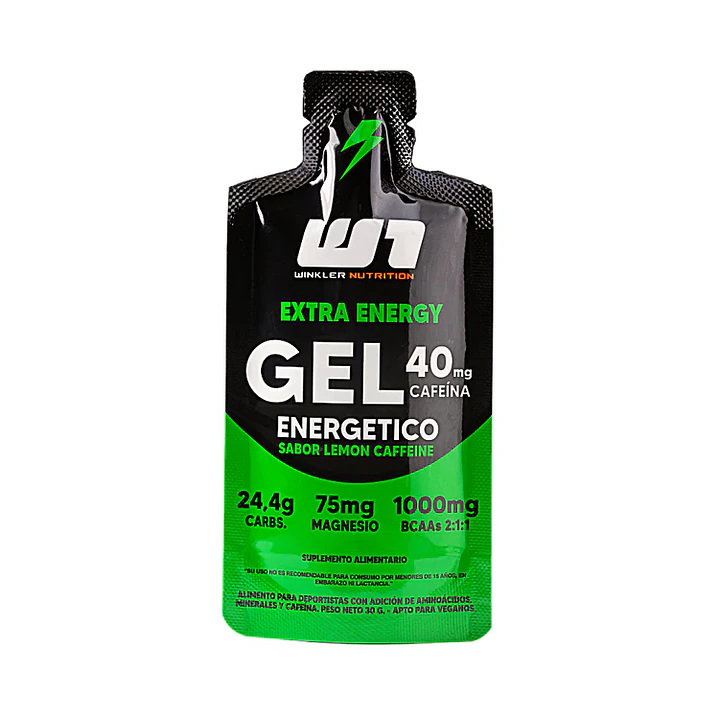 Gel Energético Winkler + Cafeína + Magnesio + BCAAs 40g 1