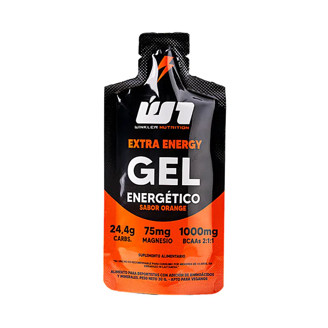 Gel Energético Winkler + BCAAs y Magnesio 30g 3