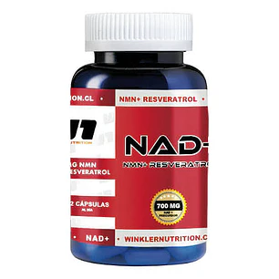 NAD + NMN + Resveratrol Winkler Nutrition 60 Cápsulas