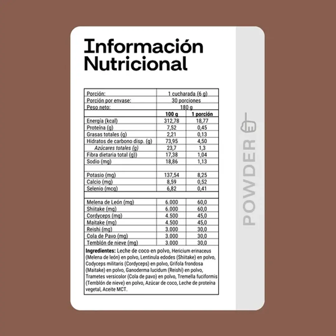 Coffe Creamer Mix 7 Hongos Newpharma 180g 2