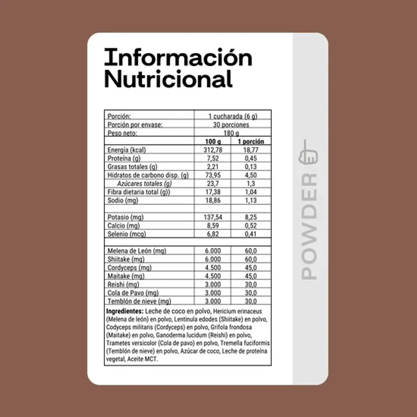 Coffe Creamer Mix 7 Hongos Newpharma 180g 2