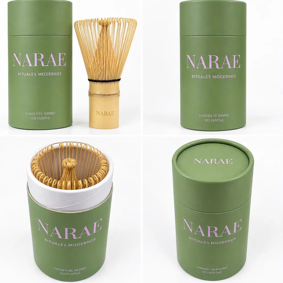 Batidor Chasen para Matcha de Bambú Narae 100 puntas 2