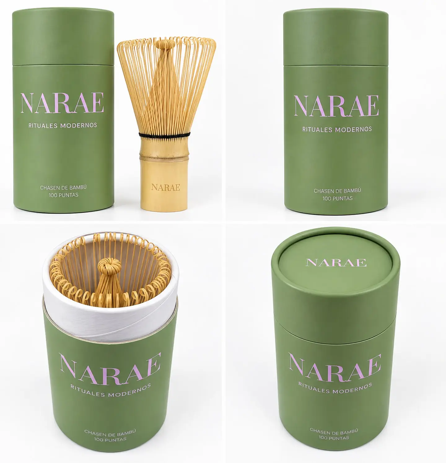Batidor Chasen para Matcha de Bambú Narae 100 puntas 2