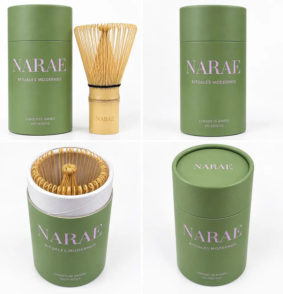 Batidor Chasen para Matcha de Bambú Narae 100 puntas 2