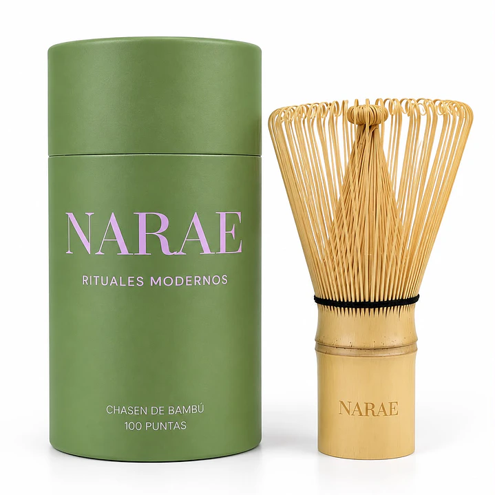 Batidor Chasen para Matcha de Bambú Narae 100 puntas 1