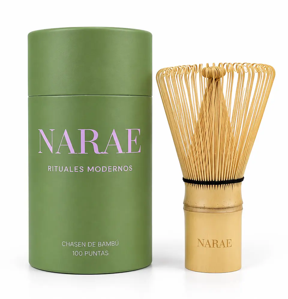 Batidor Chasen para Matcha de Bambú Narae 100 puntas 1