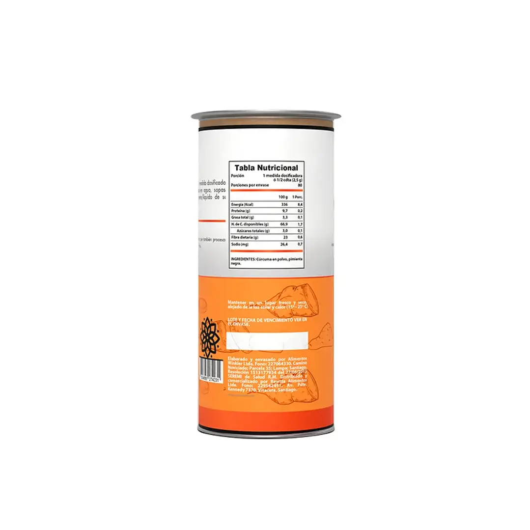 Cúrcuma Activada con Pimienta Negra Revitta 200 g 4