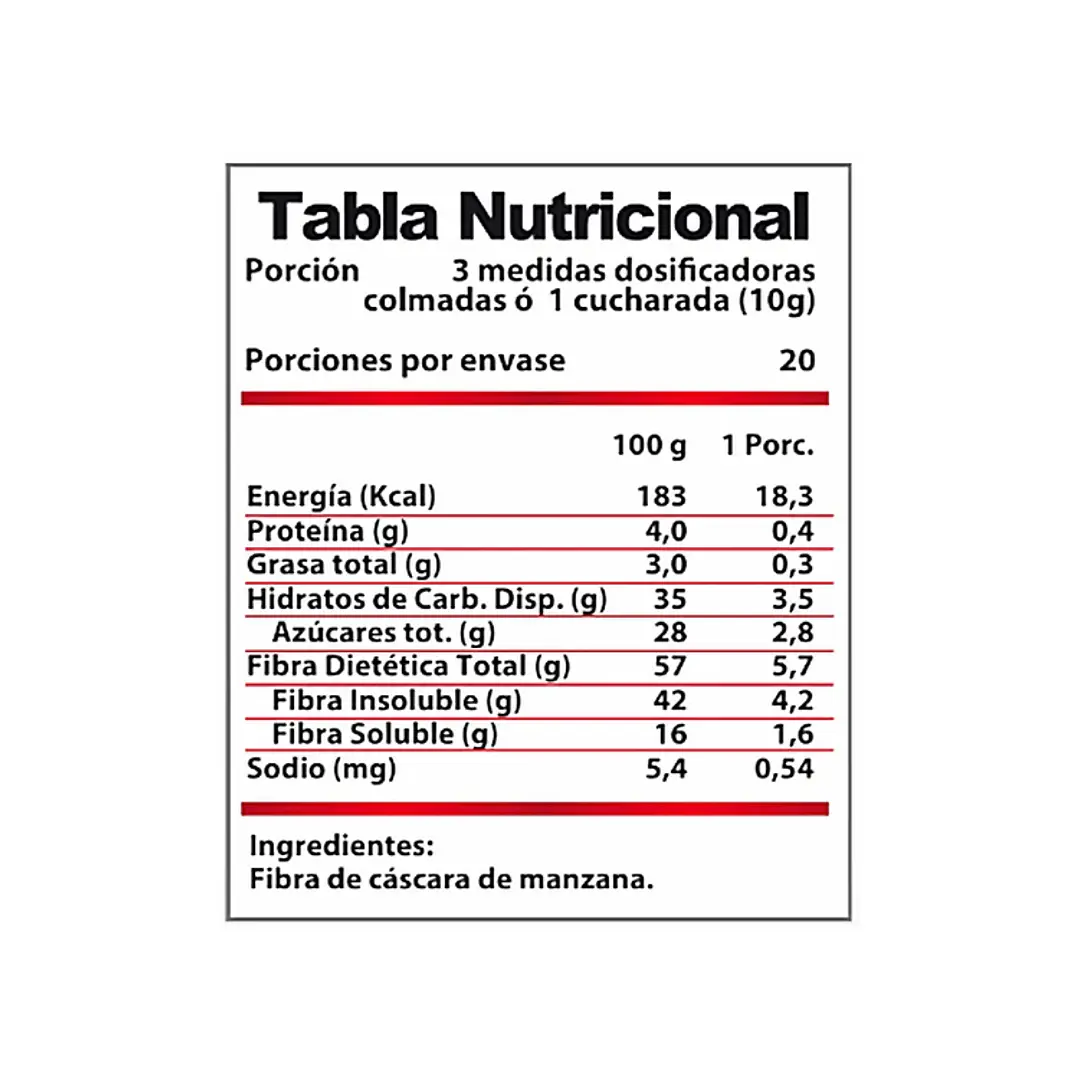 Fibra de Manzana Revitta 200 g 2