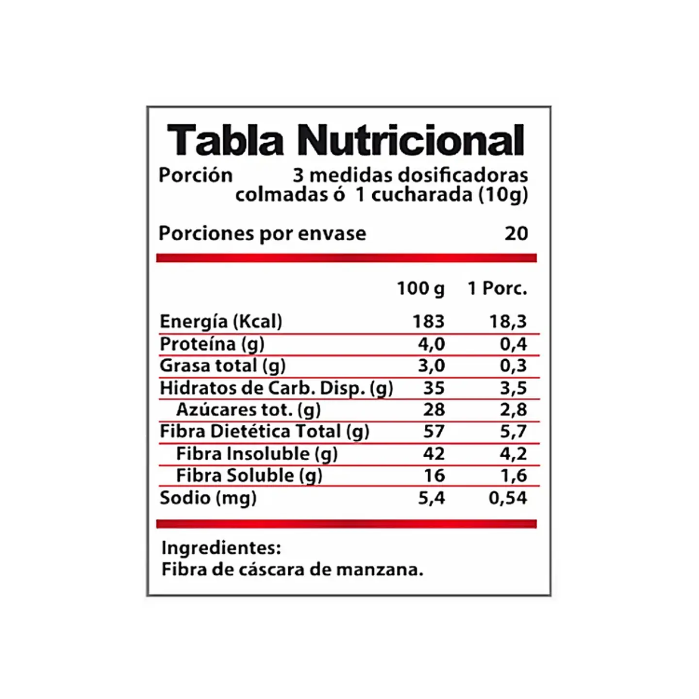 Fibra de Manzana Revitta 200 g 2