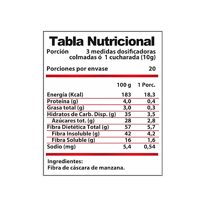 Fibra de Manzana Revitta 200 g 2