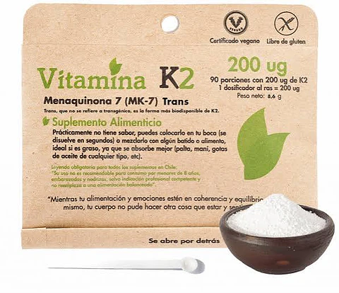 Vitamina K2 (MK-7) 200 ug Dulzura Natural 90 Porciones