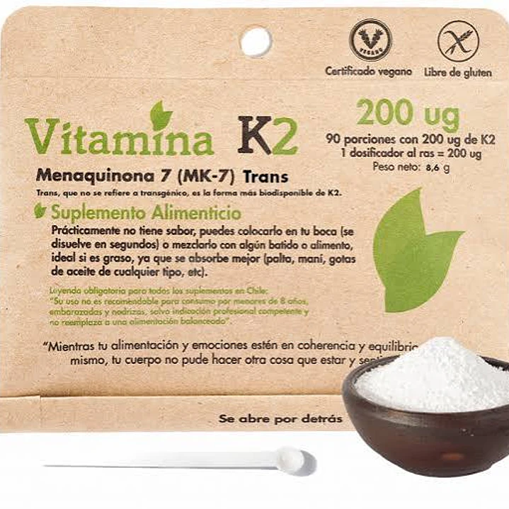 Vitamina K2 (MK-7) 200 ug Dulzura Natural 90 Porciones 1