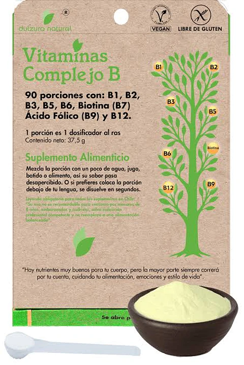 Vitaminas Complejo B Dulzura Natural 90 Porciones