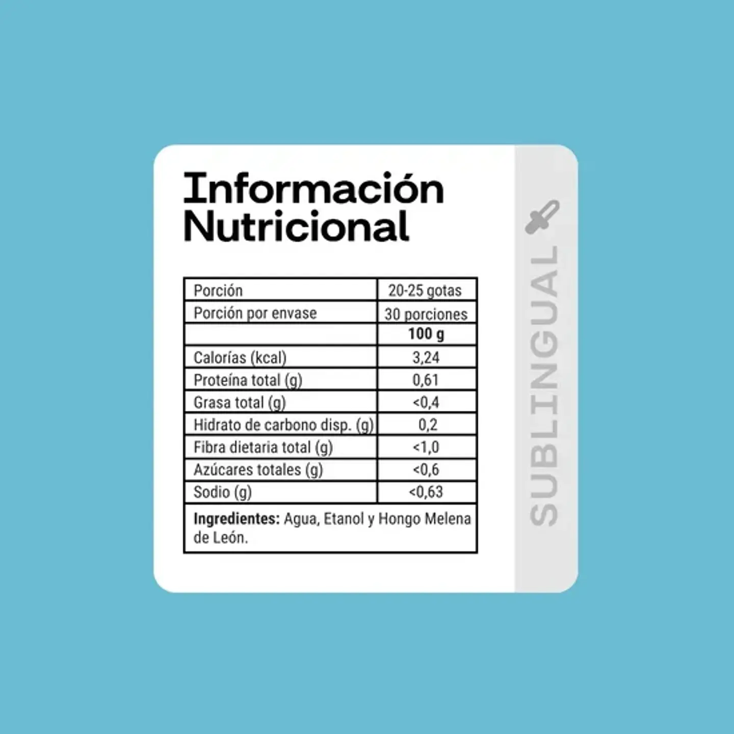 Melena de León (Lion's Mane) Sublingual Newpharma Gotario 30 ml 3