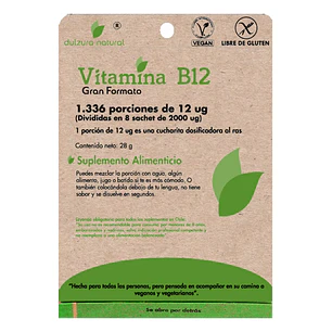 Vitamina B12 Gran Formato Dulzura Natural 28 g - 1.336 Porciones