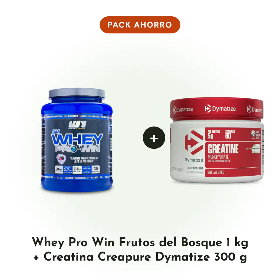 Proteína Pro Win Winkler Frutos del Bosque 1 kg + Creatina Creapure 300g 1