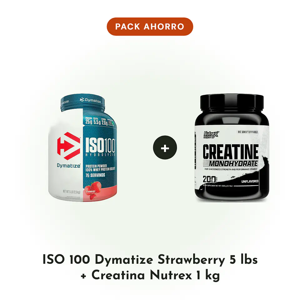 ISO 100 5 Lbs Strawberry + Creatina Nutrex 1 kg 1