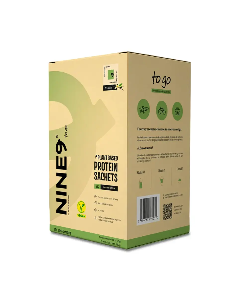 Sachet Proteína Vegetal Nine9 To Go 33 g 4