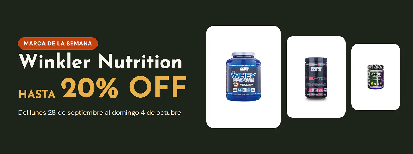 Winkler Nutrition hasta 20% de descuento