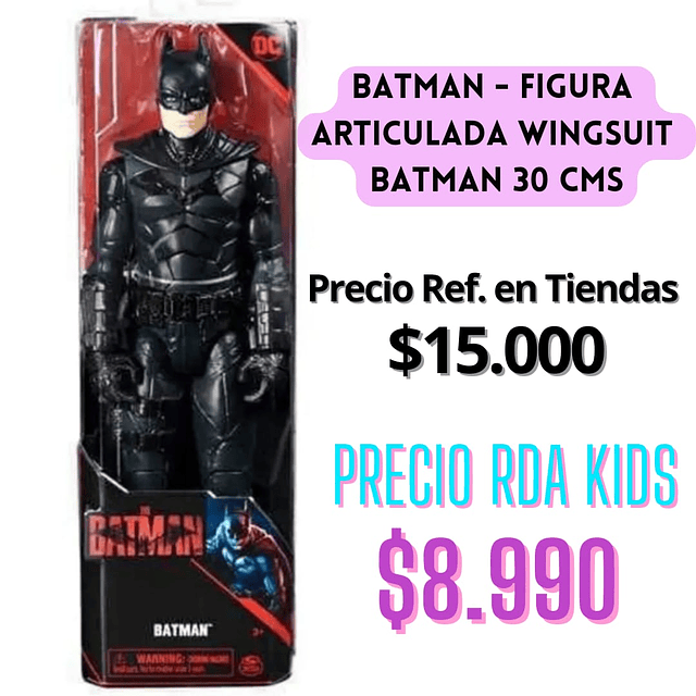 Batman Figura Articulada Wingsuit 30 Cms.