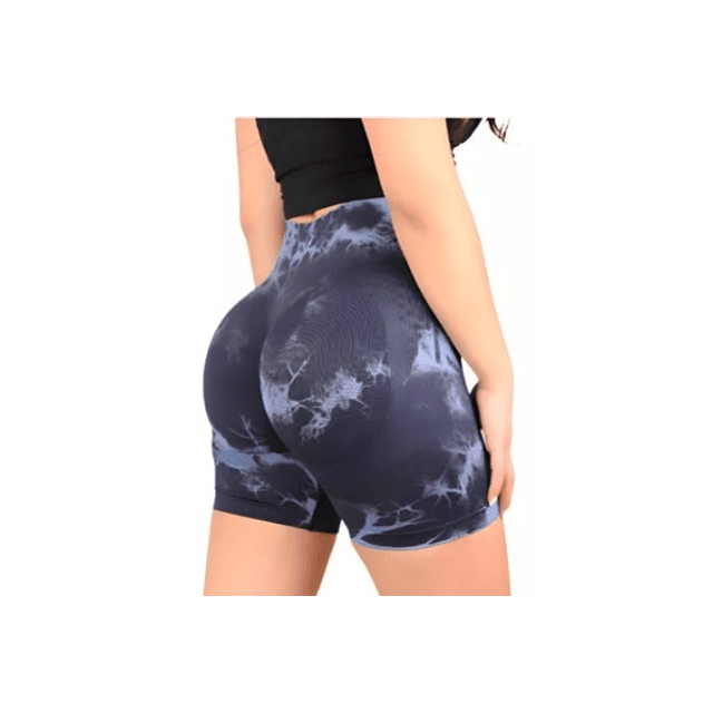 SHORT PUSH UP TYE DIE AZUL (S)