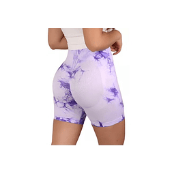 SHORT PUSH UP TYE DIE LILA (M)