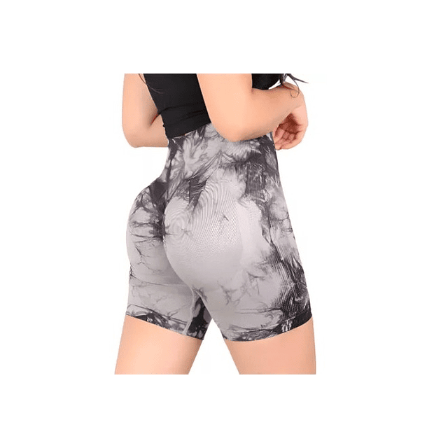 SHORT PUSH UP TYE DIE GRIS (S)