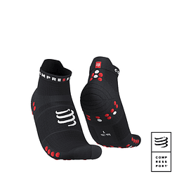 Calcetín Pro Racing Socks Run Low V4.0 Black/Red 