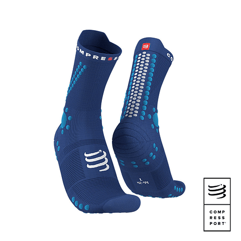 Calcetín Trail Running Pro Racing Socks v4.0 Sodalite/Fluo Blue