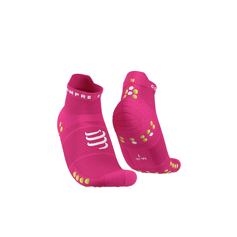 Calcetín Pro Racing Socks Run Low v4.0 Fluo/Pink