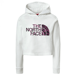 The North Face G Drew  Peak Cropped P/O Hoodie  White (Kids)