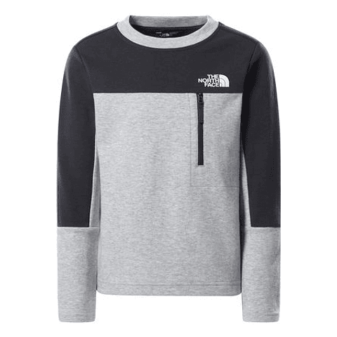 The North Face Slacker Crew Black and Grey (Kids)