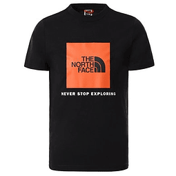 The North Face S/S Box Tee Black (Kids)