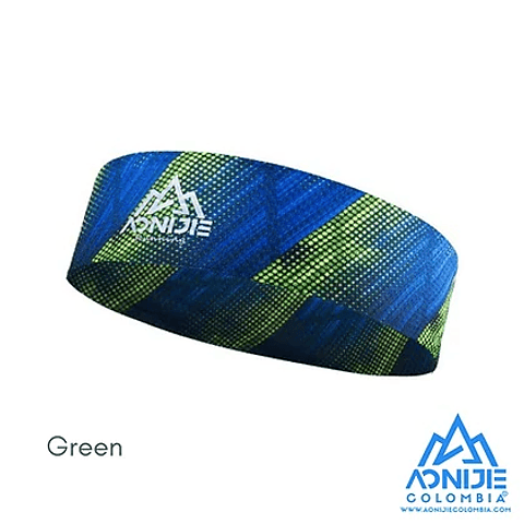 Aonijie Fastwick Headband Colours - Green/Blue
