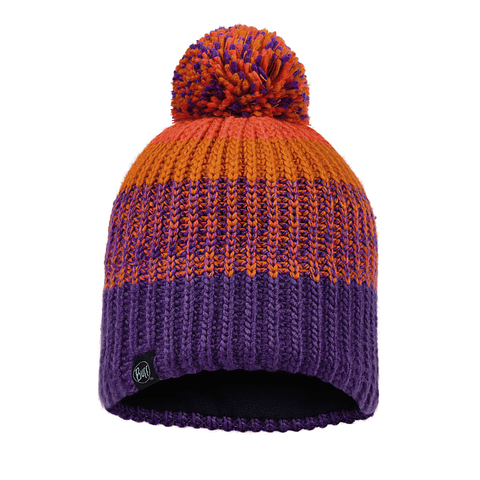 Knitted & Fleece Hat Sibylla Purple
